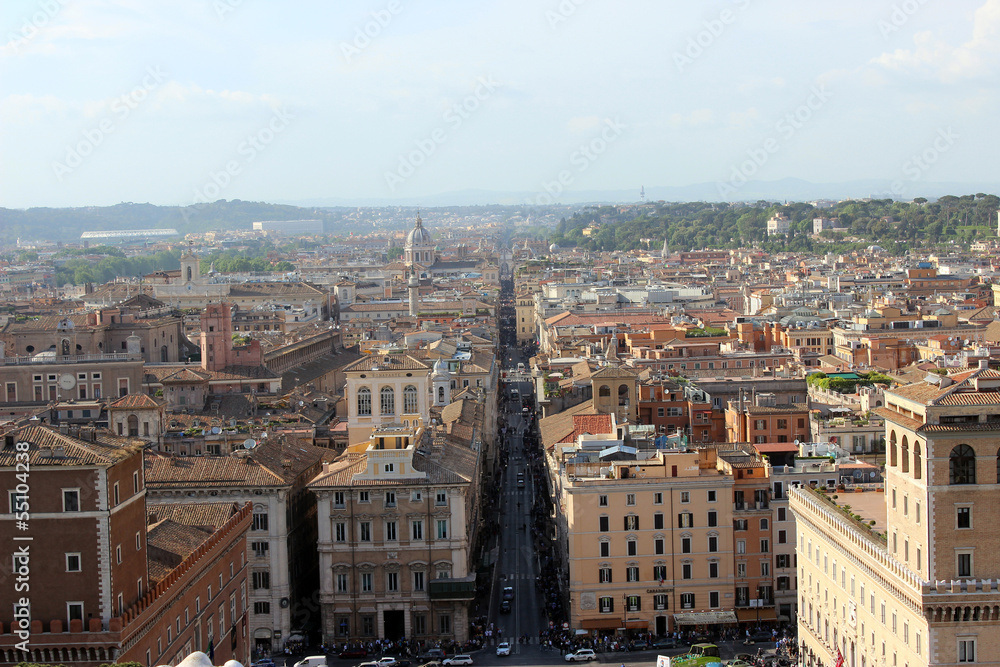 Vista de Roma, desde la colina capitolina