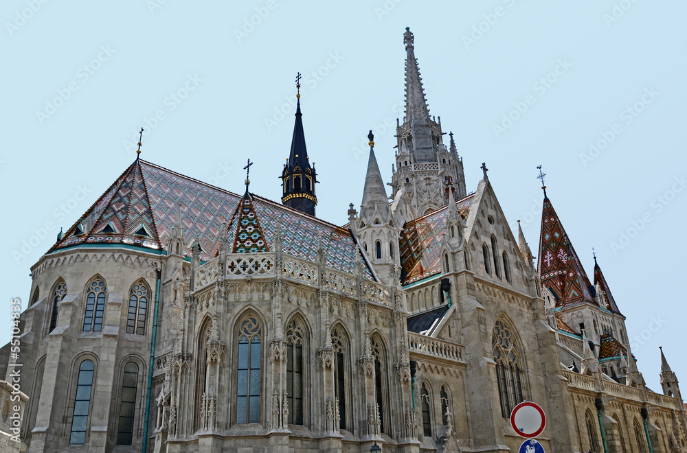 Fototapeta premium Matthias Church and the Fishermen's Bastion, Budapest