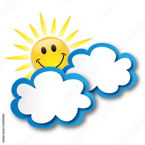 Sunny Spell (sun clouds weather forecast buttons symbols icons)