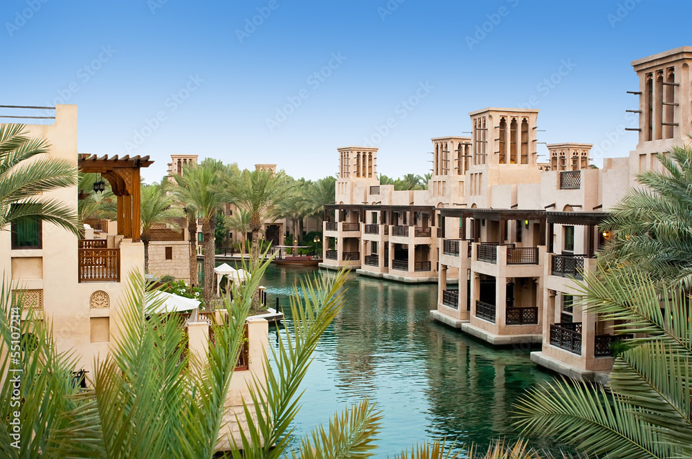 Fototapeta premium The old district of Dubai, Madinat Jumeirah