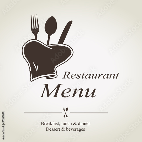 Restaurant menu
