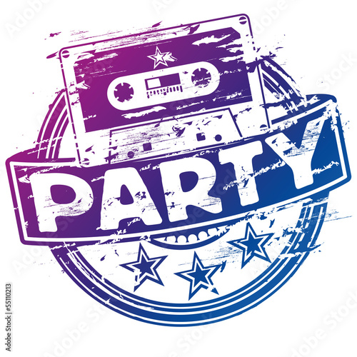 Stempel Musikkassette, Party und Kasettenparty