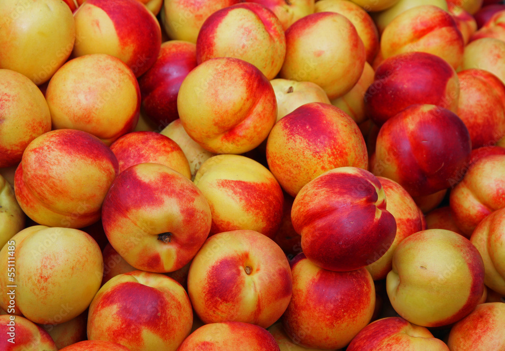 ripe peaches for sale at vegetable market ripe peaches for sale at vegetable market
