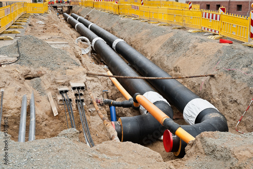 Grosse neue Fernwärmerohre werden verlegt 1