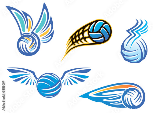 Volleyball symbols and emblems