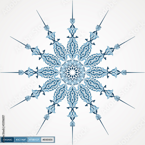 circle lace round ornamental design 01
