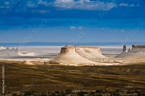 Beautiful landscape canyon plato Usturt, Kazakhstan photo