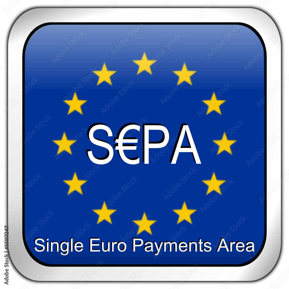SEPA - Single Euro Payments Area - Button SEPA - Single Euro Payments Area - Button