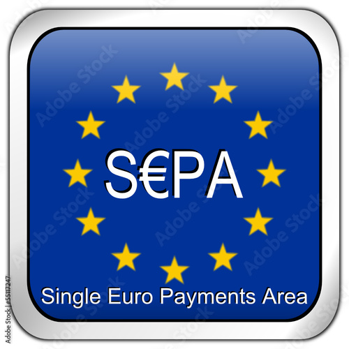 SEPA - Single Euro Payments Area - Button