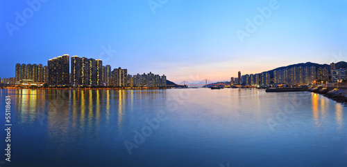 Photography Hong Kong downtown sunset