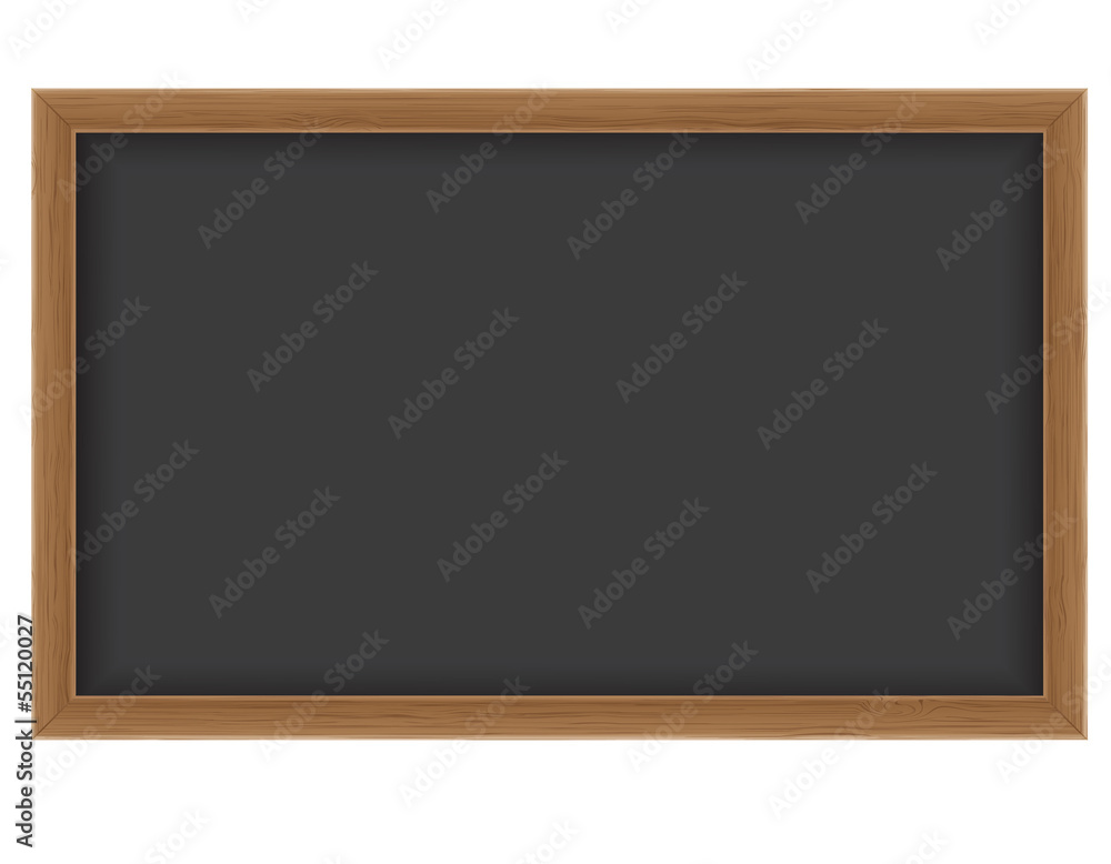 wooden school board for writing chalk vector illustration wooden school board for writing chalk vector illustration