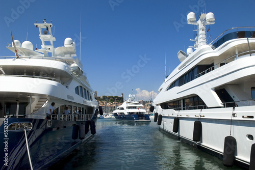 luxurious yachts in the harbor of Cannes © irisphoto1