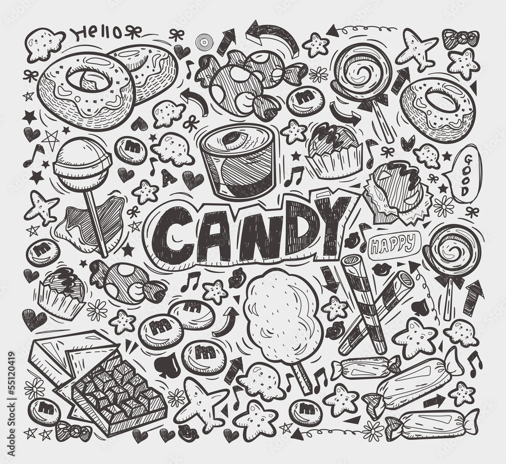 doodle candy elements