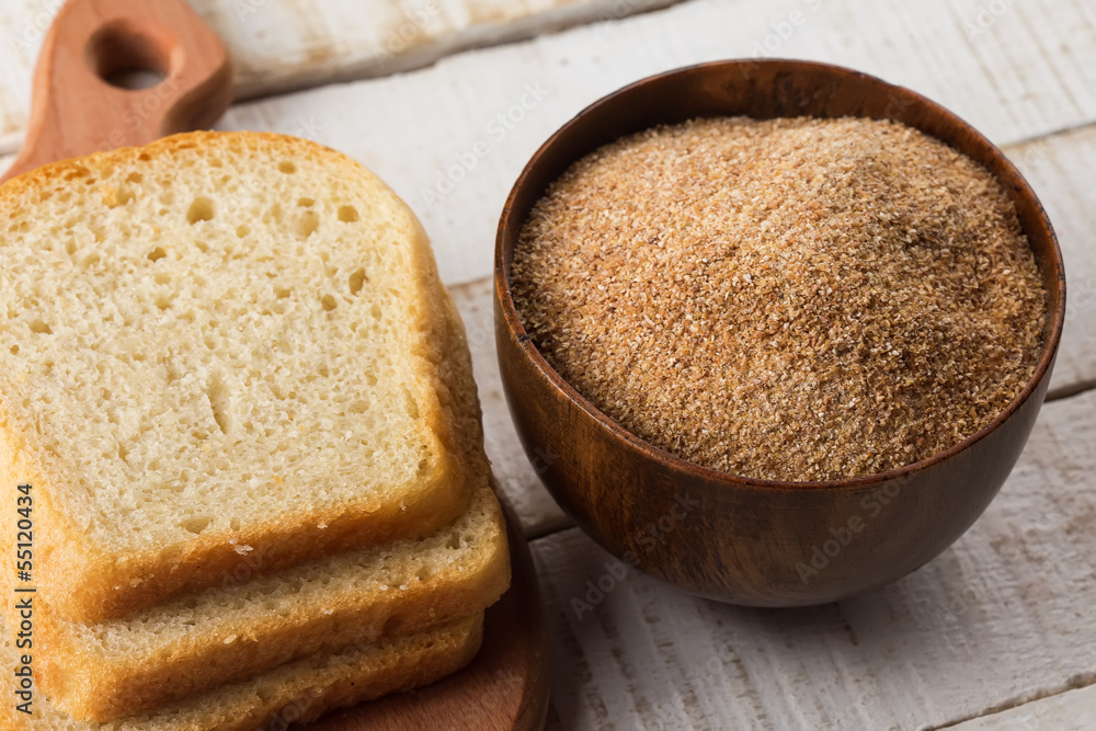 Naklejka premium Breadcrumbs
