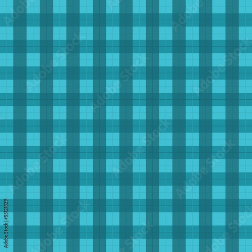 Blue checked tablecloth