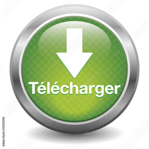 Bouton télécharger vert