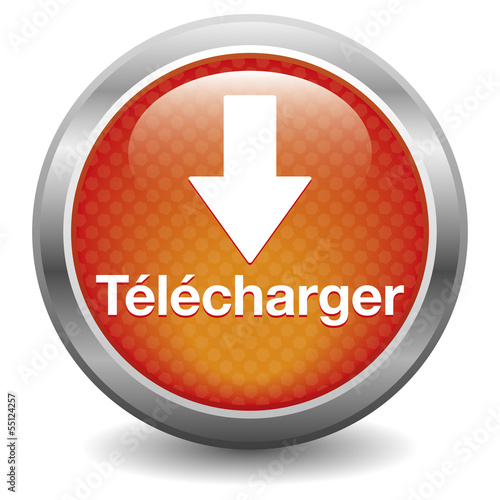 Bouton télécharger rouge