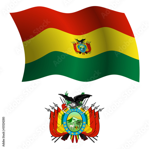 bolivia wavy flag and coat
