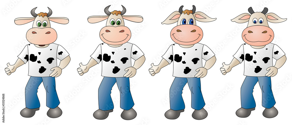 Naklejka premium cow 4- composite