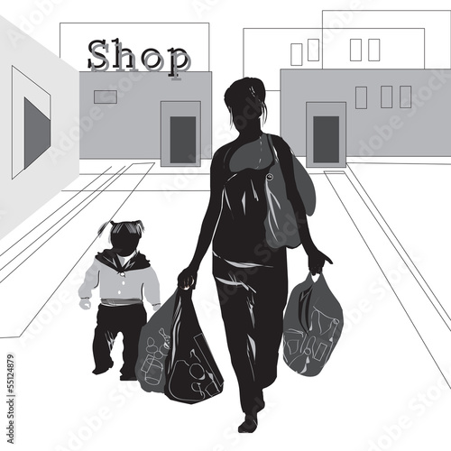 woman shopping