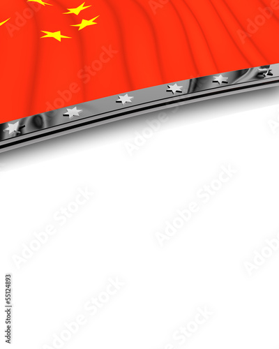 Designelement Flagge China photo