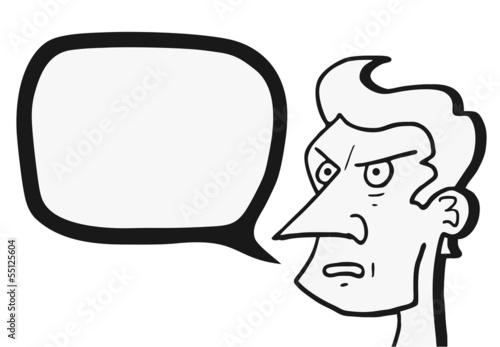 talkative man