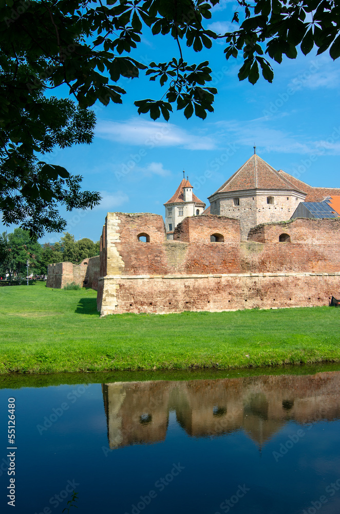 The Fagaras Fortress in Brasov County, Romania.