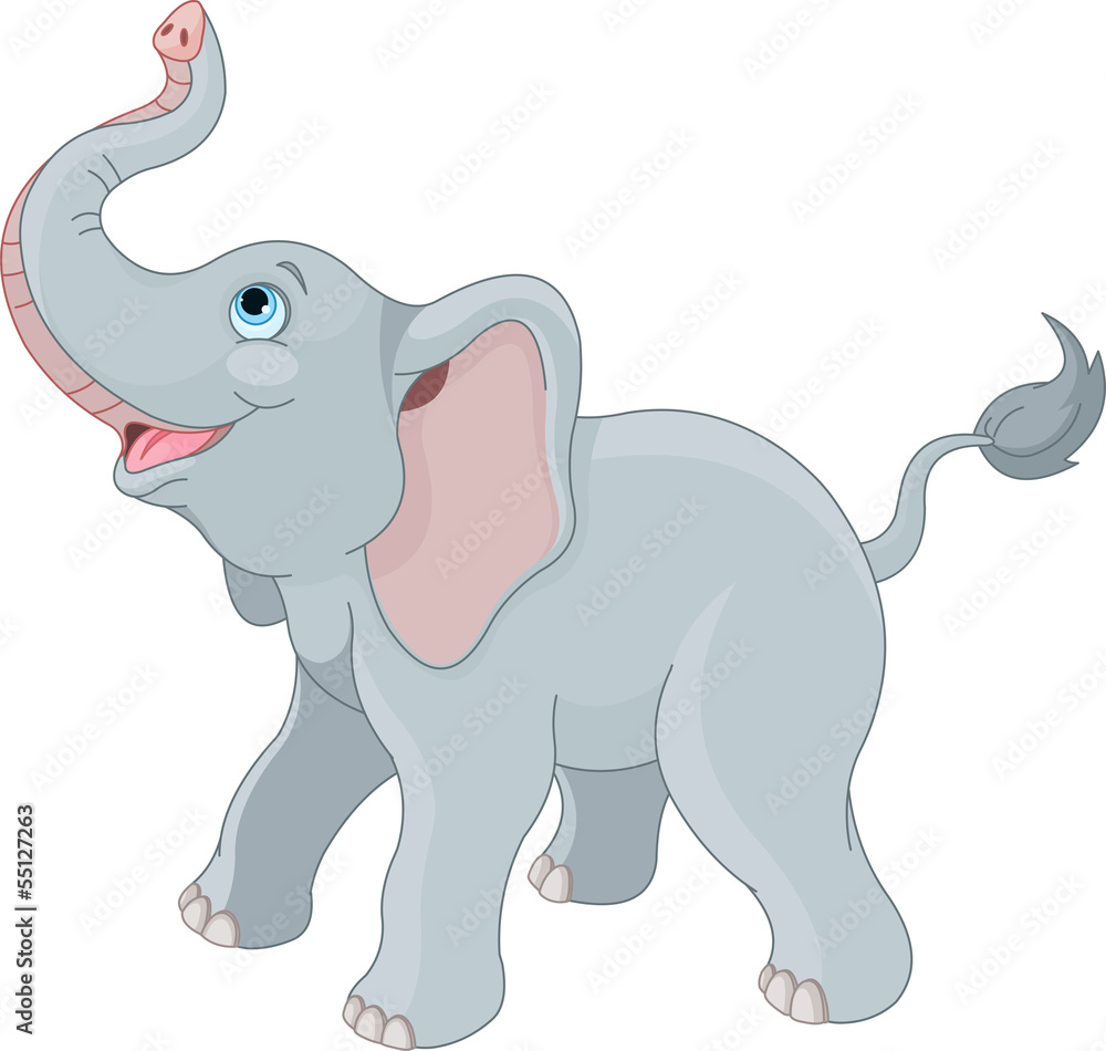 Obraz premium Cute elephant