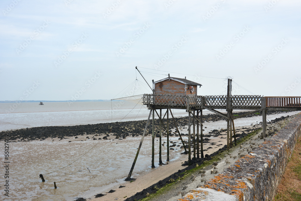 Fishing hut in France