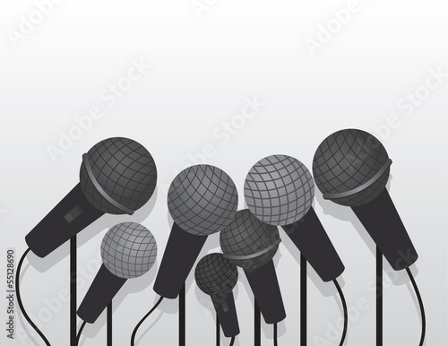 Multiple microphones with empty space