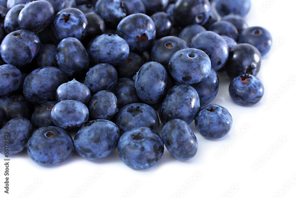 Blueberries isolated on white Blueberries isolated on white