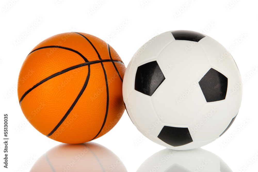 Sport balls, isolated on white Sport balls, isolated on white