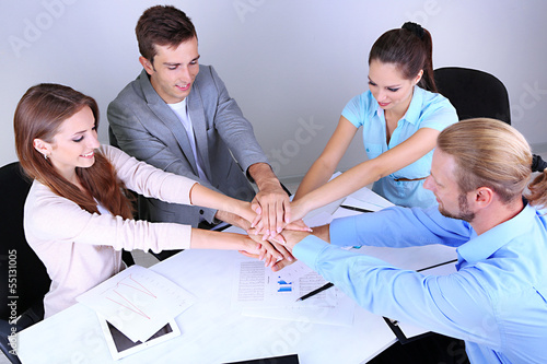 Business team working on th...