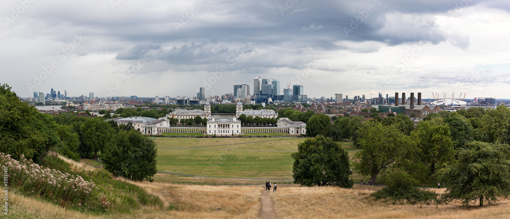 Panorama looking over Greenwich