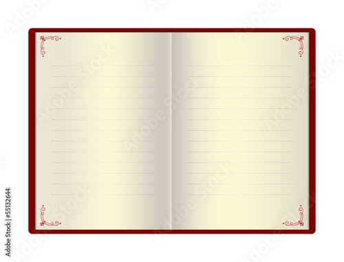 Разворот записной книги