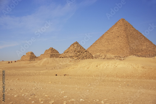 Pyramid of Menkaure and Pyramids of Queens  Cairo