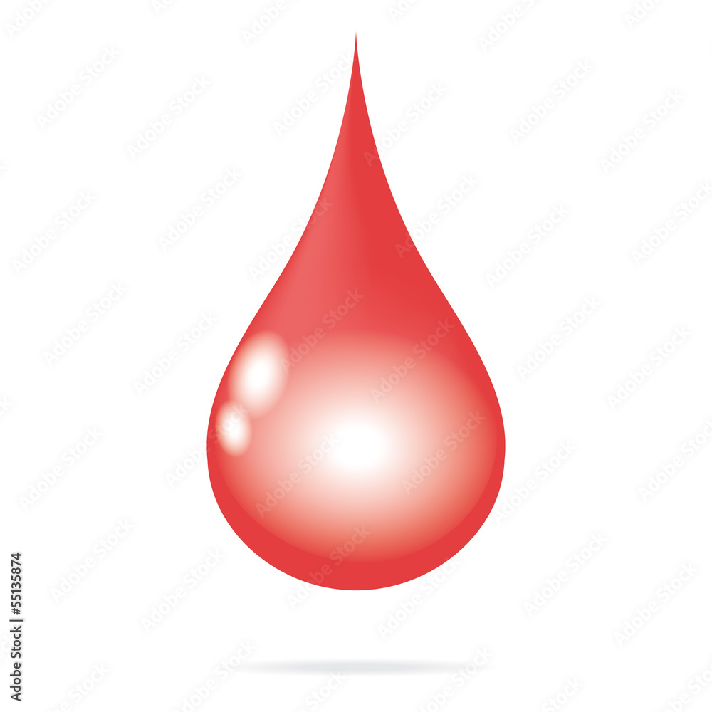 red blood water drop red blood water drop