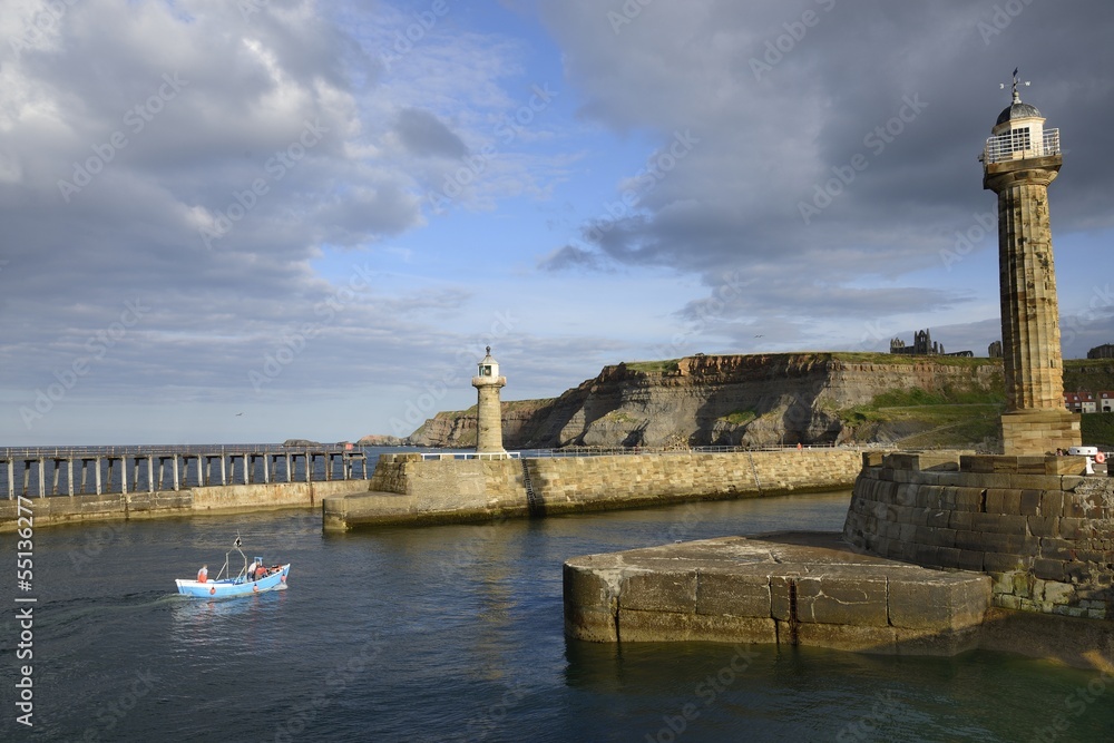 The port of Whitby (Yorkshire)