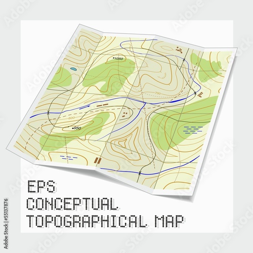 Conceptual topographical map
