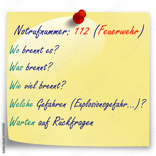 die 5 W - fragen der Feuerwehr