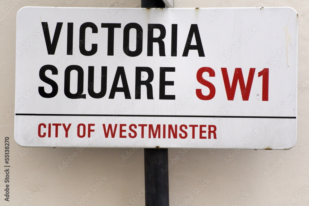 Victoria Square a street sign in london Victoria Square a street sign in london
