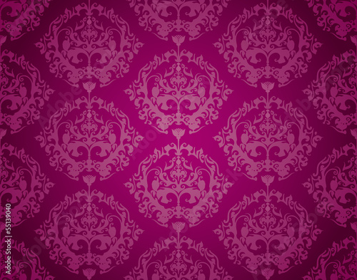 Seamless Wallpaper Pattern (Purple)