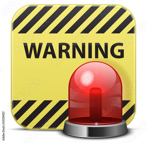Vector warning icon
