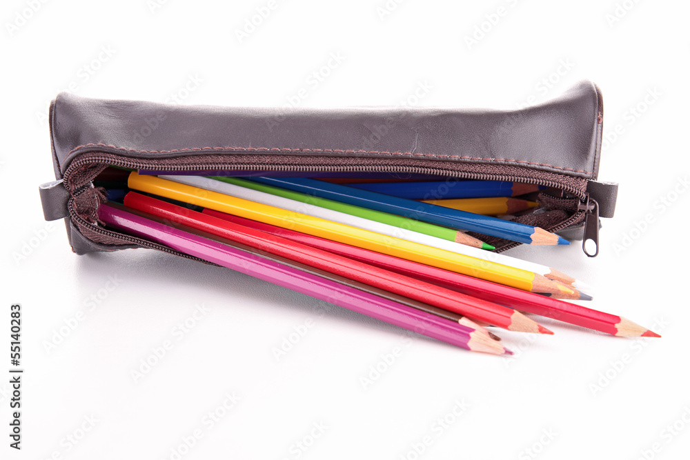 Fototapeta premium pencil case isolated