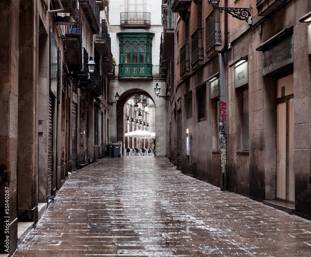 Old streets of Barrio Gotico