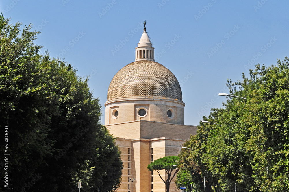 Fototapeta premium Roma Eur, la basilica dei santi Pietro e Paolo
