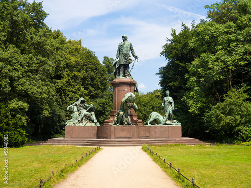 Fotografering bismarck statue in berlin