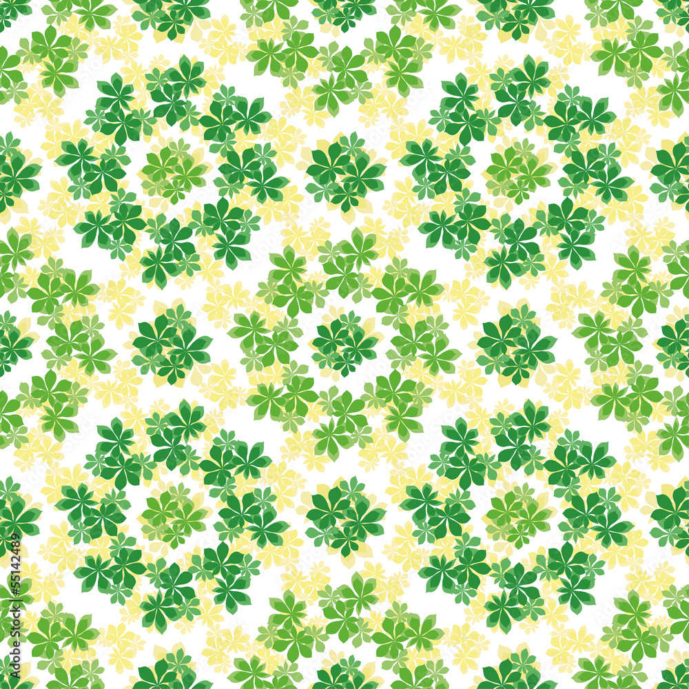 Seamless background, chestnut leaves Seamless background, chestnut leaves