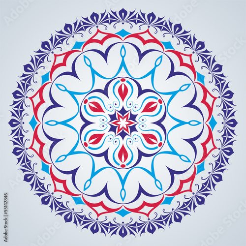 ottoman leaf circle design