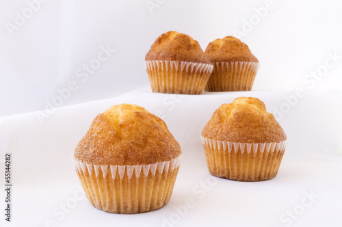 pile of plain muffins